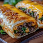 Easy Garlic Butter Beef Cheeseburger Rollups